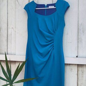 Calvin Klein, Cocktail Midi Sheath Dress, Size 6